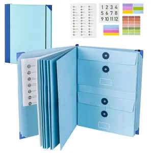 If I Die Accordion File Organizer, Portable Foldable Thin Folder for Passports, Birth Certificates & Important Documents, Home Office Storage Solution