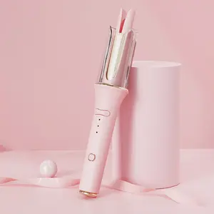 Automatic Curling Iron – 1.5 inch (1 1/2 or 36mm), 1.25 inch (1 1/4 or 32mm), 1.1 inch (1 1/10 or 28mm) Dual Voltage Barrel for Long Hair – Tangle-Free Design, Adjustable Temperature & Timer Alerts Curler Gift