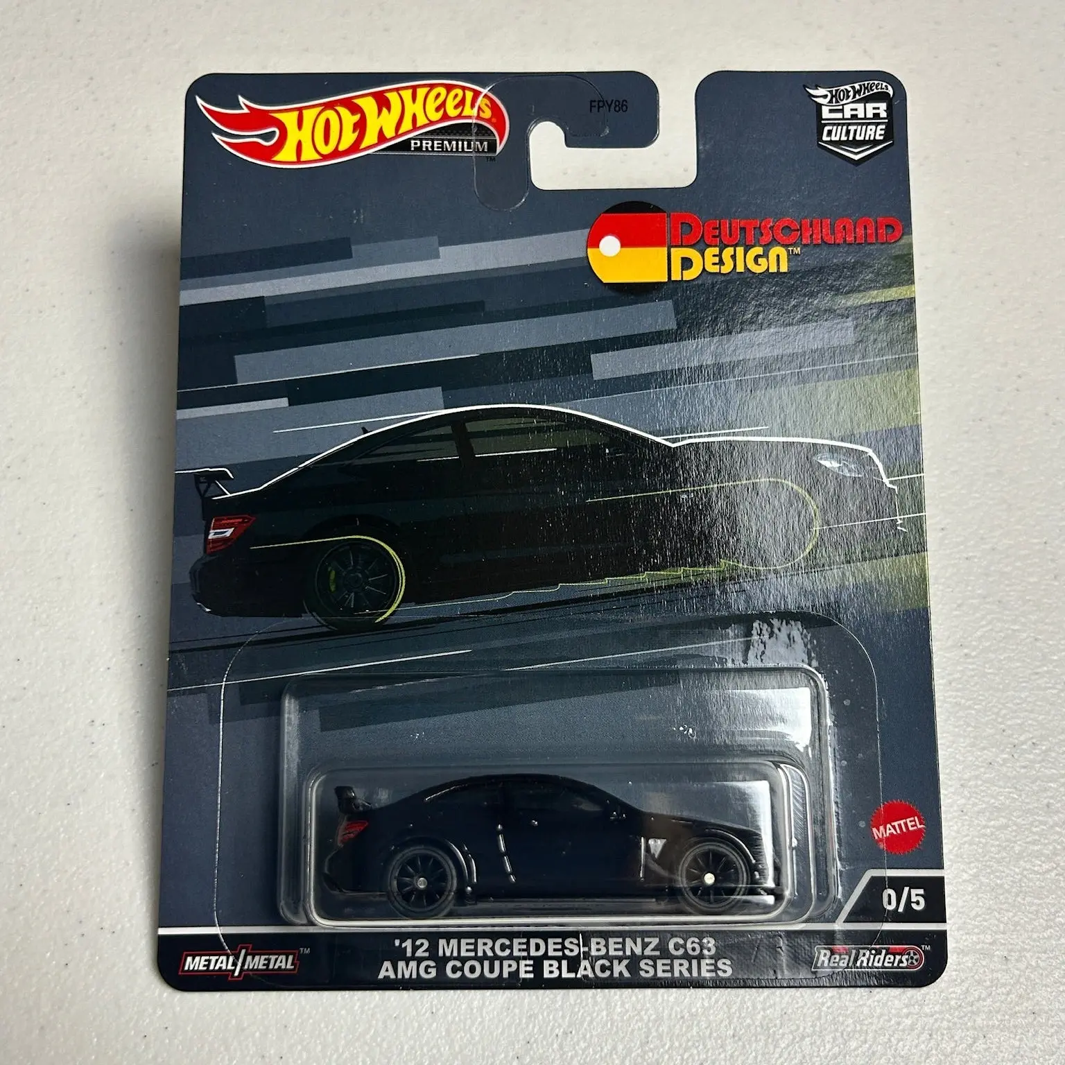 Hot Wheels 1:64 Car Culture Deutschland Designs '12 Mercedes C63 AMG 0/5 Chase