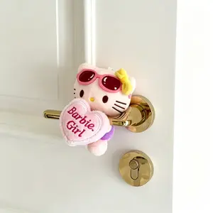 Viral TikTok Sanrio Hello Kitty Door Knob Decoration Kawaii Cute Protective Decorative Cover for Bedroom & Bathroom Door Handles