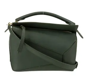 Pre-owned Loewe Green Mini Puzzle Crossbody Bag