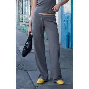 John Galt Women's Taupe Hilary Yoga Baggy Sweatpants