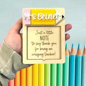 Personalized Sticky Note Holder | Teacher appreciation gift | note holder | teacher appreciation week