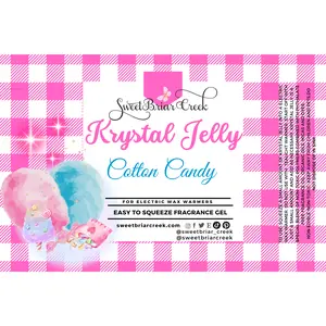 Cotton Candy Krystal Jelly Squeeze for wax warmers. Aroma Candle