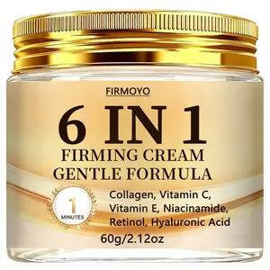 Hexagon Facial Firming Lifting Cream with Collagen, Vitamin C, E, Niacinamide, Retinol, Hyaluronic Acid, Moisturizing & Smooth Skin, Bright Glowing Skin