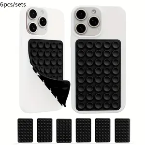 Dual Suction Cup 2-In-1 Phone Stand with Sticky Gel, Octobuddy Silicone Design for iPhone, Girl Exclusive Handle Set