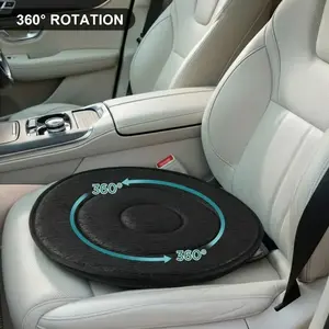 2026 New 2PCS Car Seat Swivel Cushion Set, 360 Degree Smooth Rotating Seat Assist Pad for Easier Car Entry and Exit, Non Slip Durable Breathable Material, Ideal for Seniors, Pregnant Women, Post Surgery Users and Daily Travel, Helps Turning and Transfer