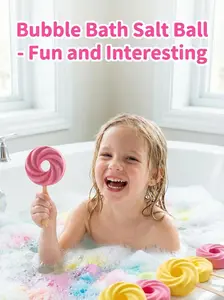 Cute Lollipop Bath Bomb – Colorful Bubble Bath Ball for Fun Bath Time