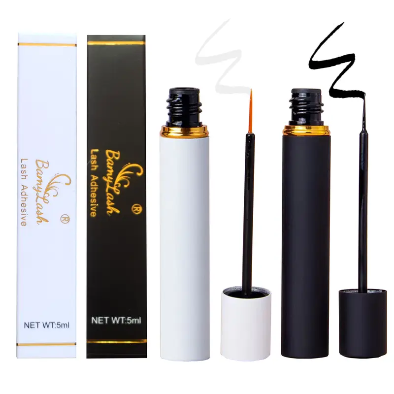 1 pc Bamylash Strong Gentle Acrylic Resin Cosmetic Eyelash Adhesive - Clear, Waterproof, Latex & Odor-Free Fake Eyelash Glue for Adults, Strip/Lash Clusters (Safety-Focused, Trusted by Repeat Customers)