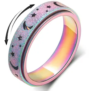 A Promise from the 13th Star Ring for Women Spinner Ring Fidget Ring Fidget Toys Adults Thumb Spinner Rings for Girls