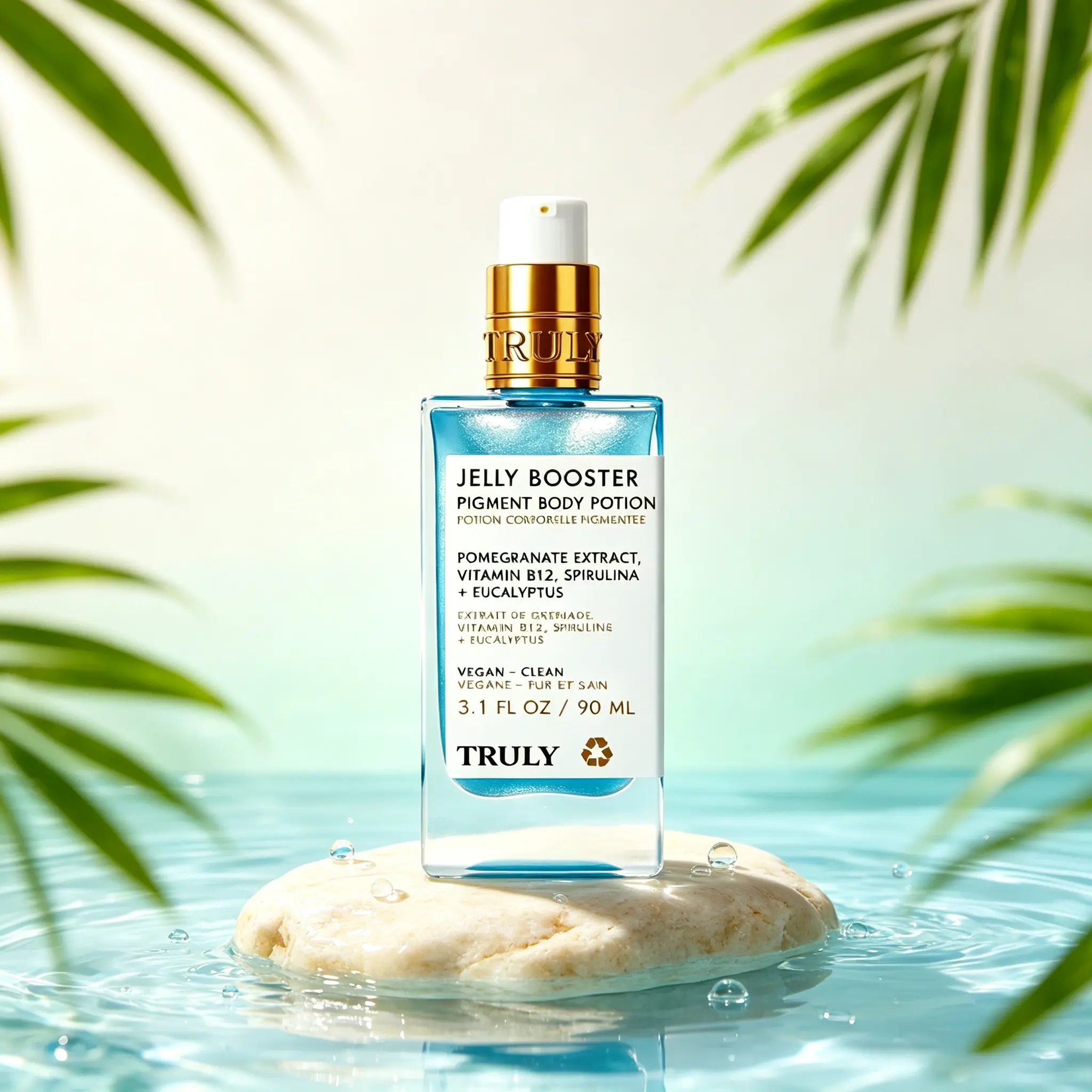 Jelly Booster Pigment Correcting Body Potion with Pomegranate & Vitamin B12, Fade Dark Spots & Acne Scars, Collagen Boost Skin Renewal for Uniform Bright Skin | 90ml