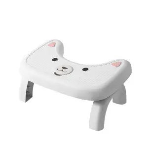 Foldable Toilet Seat Helper, Non-Slip Thickened Footrest, Universal Design for Elderly & Pregnant Women, Bathroom Aid Bench