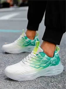 Men's Lightweight Rebound Air Cushion Running Shoes: Breathable Mesh Material, All-Day Standing Comfort Training Sneakers