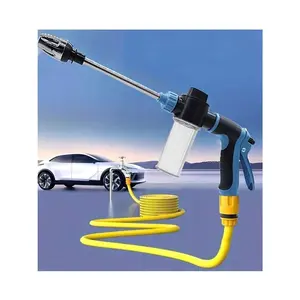 High-Pressure Car Washing Water Gun - 5m Hose, Adjustable Nozzle for Cars & Garden