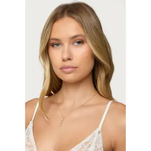 Rhinestone Cascading Necklace