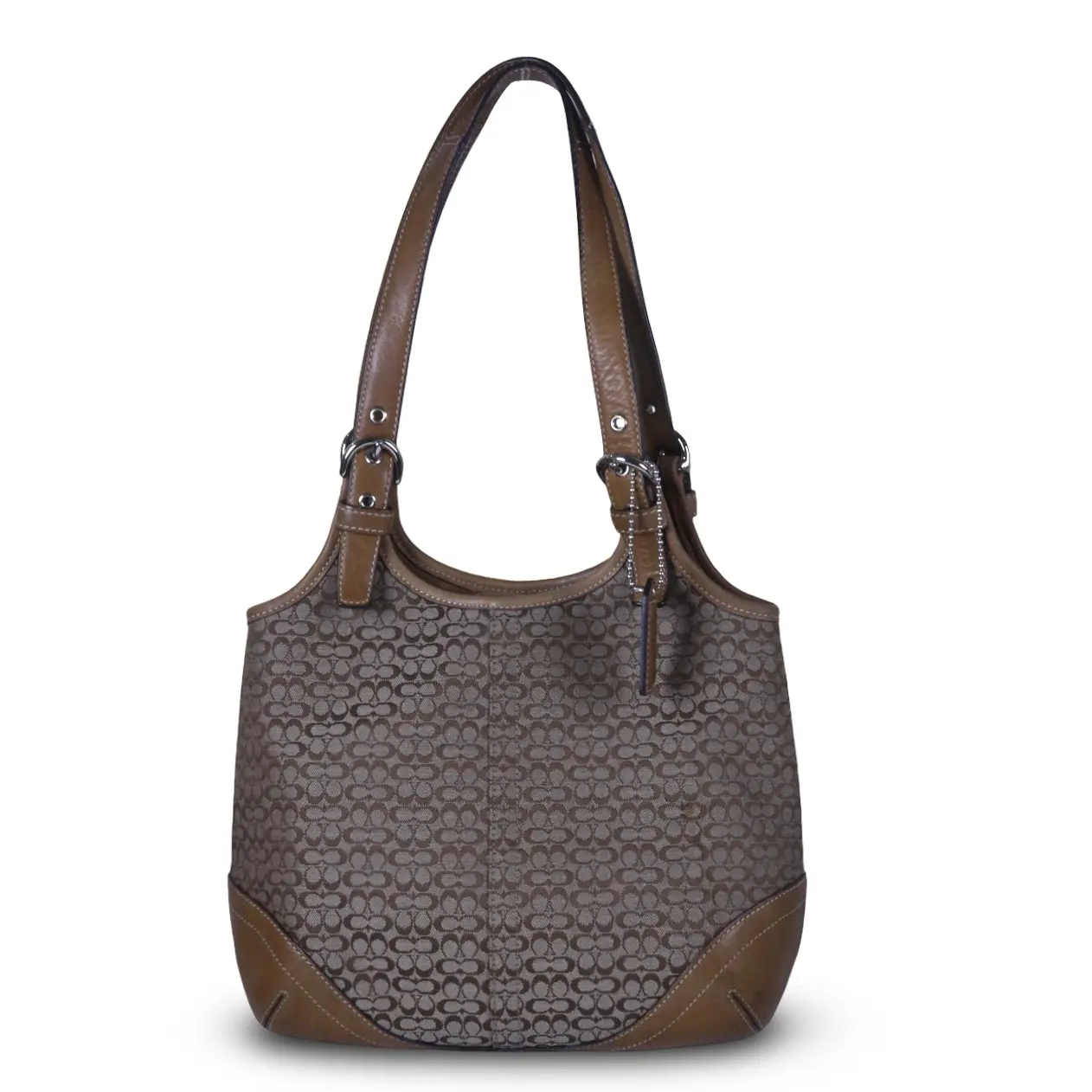 Pre-owned coach Canvas Shoulder Bags SOHO SMALL SIGNATURE JACQUARD SHOULDER BAG – YI65BE13895