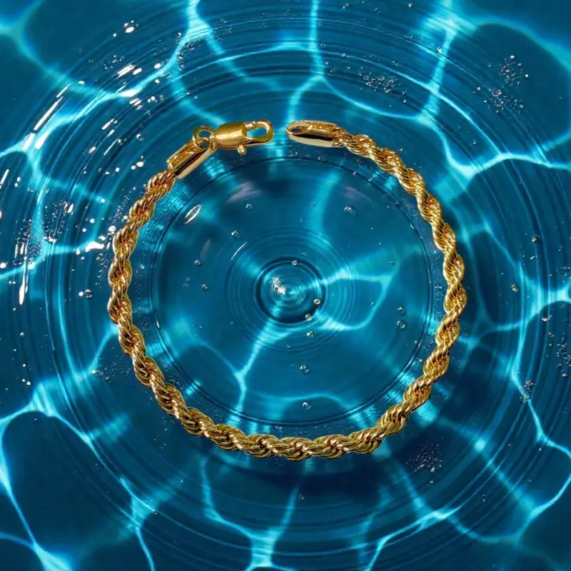 Kaygela Jewels The Rope To My Heart Bracelet - Gold Plated Braided Design for Women's Fashion Accessories