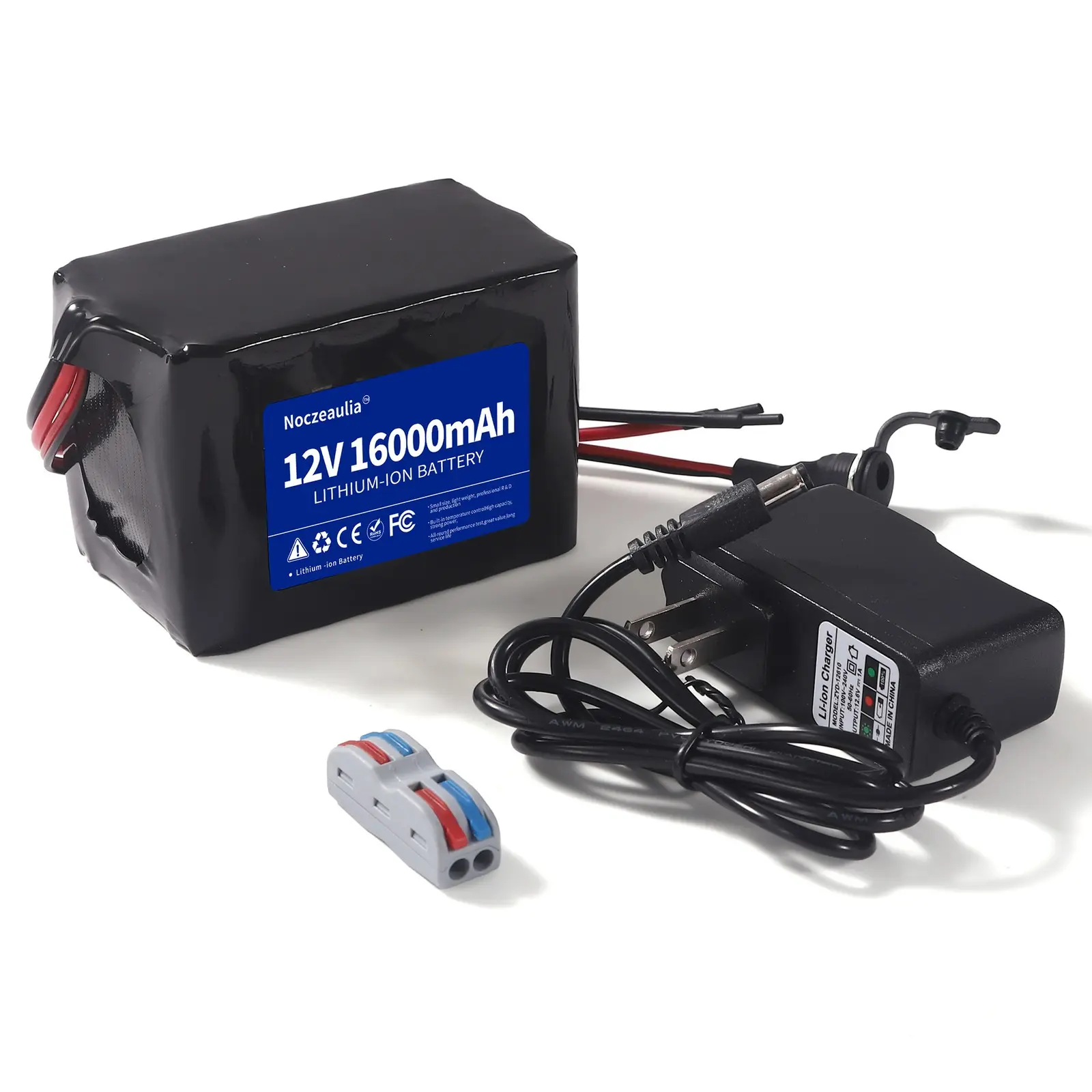 12V Li-ion Battery Pack & Charger For DIY Tool Light | 2.6Ah to 16Ah Available