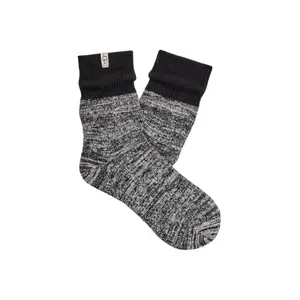 UGG Women's Rib Knit Slouchy Quarter Black