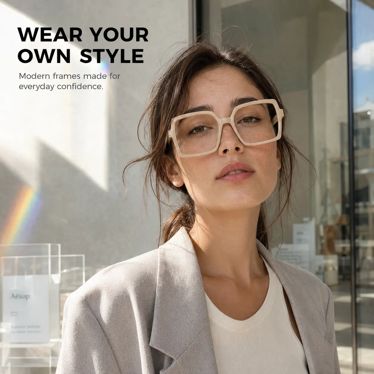 Paleshy 6 Pack Oversized Square Frame Glasses for Women & Men – Lightweight Fashion Eyewear Set with Mixed Color Frames for Daily Wear, Work & Travel