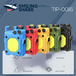 【TIP-0016】Smiling Shark multifunctional work light, made of plastic material, with a 500mAh battery, available in multiple colors to meet your daily needs