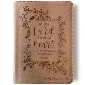 Personalized CSB She Reads Truth Bible - Rose Gold - Trust in the Lord with all Your Heart - Hand Lettered and Engraved