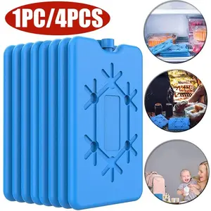 Reusable Ultra-Thin Freezer Packs, 1 PC/4 Pcs Ice Packs for Lunch Box, Long-Lasting Cool Packs for Coolers, Keeps Food Fresh