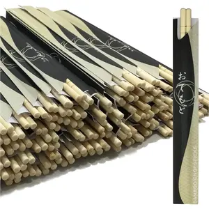 200 Round Separated Disposable Chopsticks Best for Sushi Bamboo Wooden Chinese Chopsticks Bamboo Chopstick Bulk Disposable Utensils Premium Quality 100 Pairs