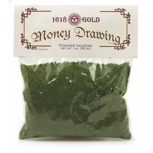 Money Drawing Powder Incense – Self-Lighting Wealth Blend (1 oz)