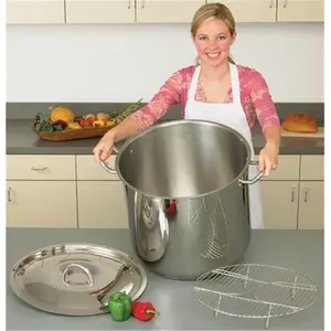 Precise Heat 65qt 9Element Surgical Stainless Steel Stock Pot Precise Heat 65qt 9Element Surgical Stainless Steel Stock Pot