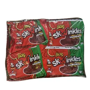 Skwinkles Salsagetti watermelon  Candy, Fruit-Flavored Snack -12 pack