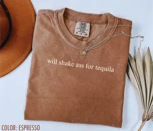 Comfort Colors will shake ass for tequila Graphic T-Shirt
