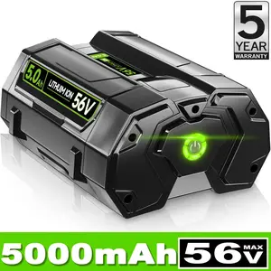 BA5600T 56V 5.0Ah Battery Replacement for EGO 56V Battery Compatible with EGO 56V Power Tools (Lawn Mower Leaf Blower Chainsaw)
