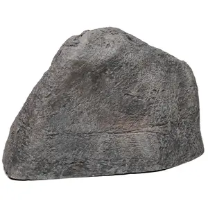 360 Stand QI004481 Fiberglass Weatherproof Artificial Rock Decor, Realistic Natural Look Easy-Install Outdoor Ornament for Gardens, Lawns, Garden Stone