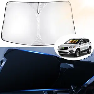 Canvcle Custom Fit Windshield Sun Shade for Ford Escape 2013-2019 Foldable UV Protection Sun Visor Protector Blocks 99% UV Rays Keeps Car Cooler
