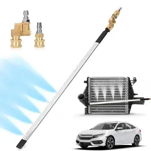 4500 PSI High Pressure Radiator Cleaning Wand 24'' Quick Connect Air Pipe Tool for Cars Trucks SUVs RVs Quick Water Tank Cleaner