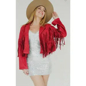 Plus size western Fringe Jacket