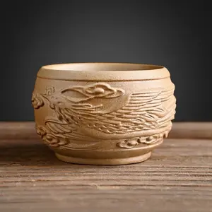 Wood-fired Glazed Earthenware Kung Fu Tea Set Teacup Handcrafted Jianzhan