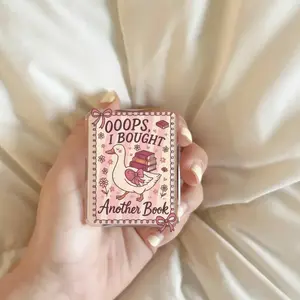 Coquette Book Goose Magsafe Phone Grip – Magnetic Pop Socket & Kickstand – Book Lover Gift