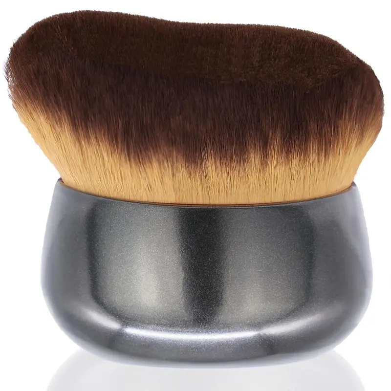 Extra Large Body Makeup Brush For Self Tanner, Leg Makeup &Bronzer Blend,75 mm Wide-headed Kabuki Brush Provides More Even& Pretty Application, Sunscreen Face& Back Makeup Brush, Wet& Dry Use- Black
