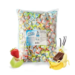 Milk Candy Bulk Pack (550 Ct) – Milkita Low-Sugar, Gluten-Free Candies with Real Milk & Calcium – Individually Wrapped Assorted Creamy Treats (Vanilla, Strawberry, Chocolate, Honeydew & Banana)