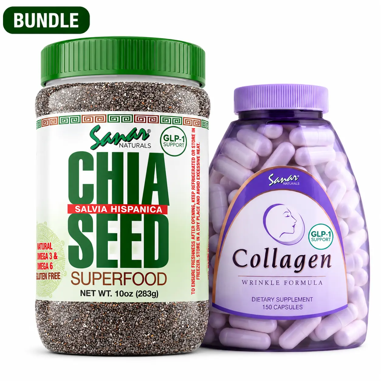 Chia Seed & Collagen Wrinkle Formula Bundle