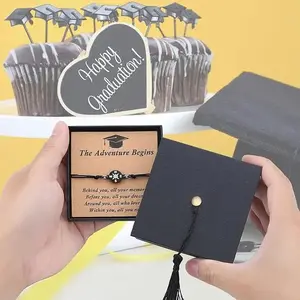 Graduation Gifts for Her Him Kindergarten Class of 2026 Cool High School College Graduation Gift 5th 8th Grade Teen Girl Boy Bracelet Women Jewelry Cards Middle School Nurse Senior Daughter Student Adjustable Cuffs