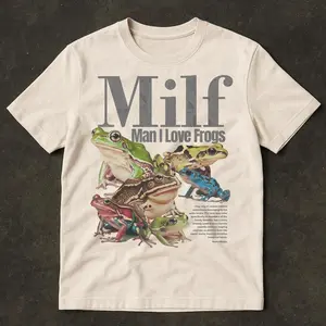 Youth and Adult Man I Love Frogs T-Shirt, Meme Frog Shirt, Vintage Style Unisex T-Shirt, Offensive Unisex Tee, Inappropriate Funny Gag Gift, Gen Z Meme Tees