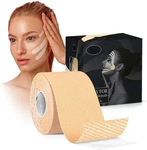 Beauty Kinesiology Tape | Anti-Wrinkle Face Tape | Face Lift Tape for Toning, Firming & Tightening The Skin | Kinesiology Tape for Face and Sensitive Skin | Soft on The Skin (2'' X 16')