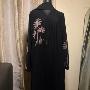 Palm Tree Beaded Abaya