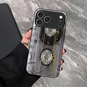 Retro cassette tape phone case, Y2K nostalgia vintage mixtape cover for iPhone 17 Pro — 975