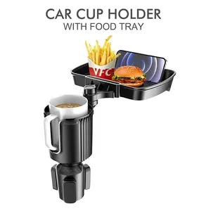 Car Tray Table Coffee Small Table Food Organizer Water Cup Holder Drink Rack, Car Dining Tray, Car Cup Holders, Car Organizers, Car Accessories, Multi-Functional Storage Solution