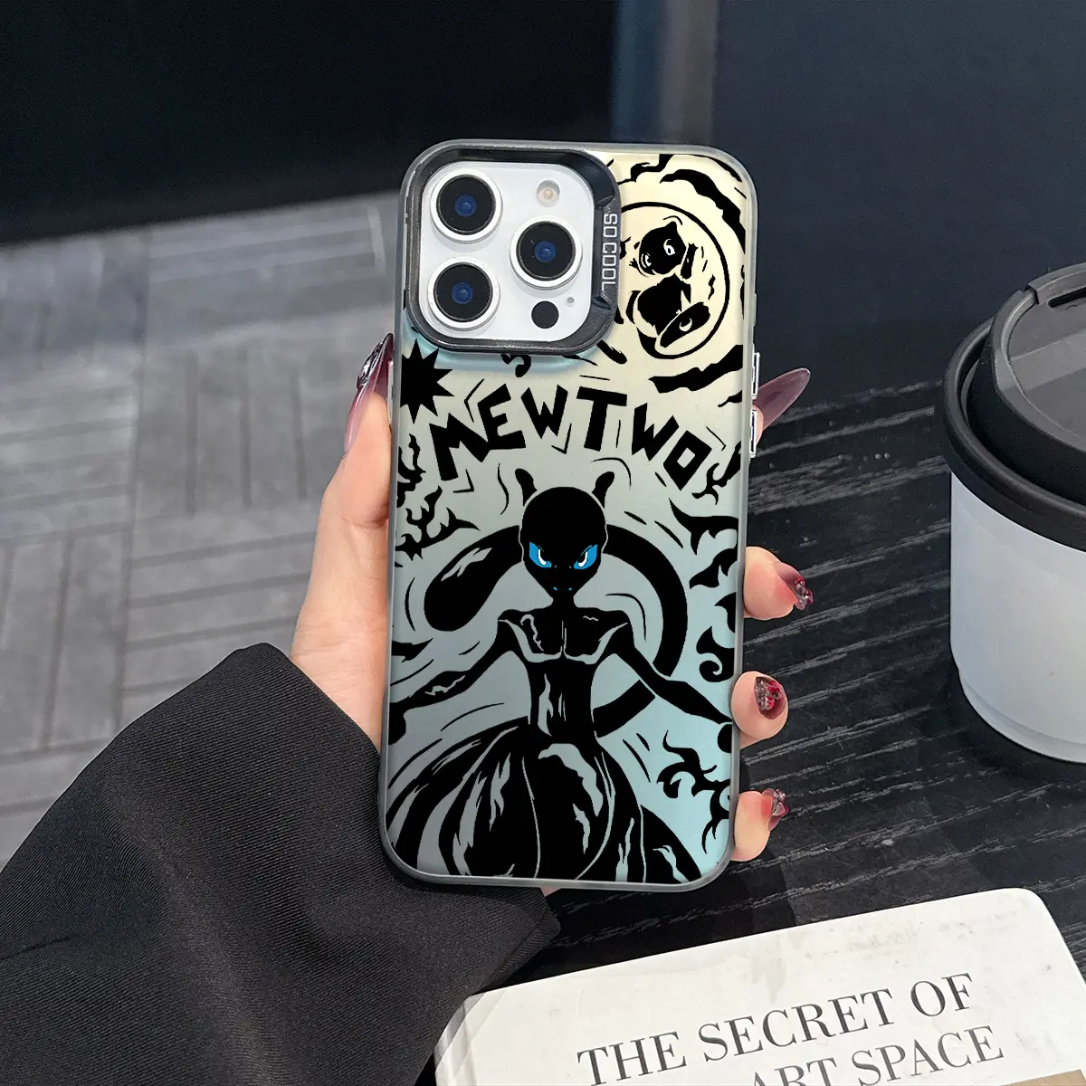 1 Mewtwo phone case, Casing, Cover, Protector, fashionable, creative, Protective and trendy iPhone phone case, gradient color phone case, suitable for iPhone 17 Pro Max, compatible with iPhone 7-17 series/Pro/Pro Max/Plus/Air/E/Mini/X/XS/XR, Accessories