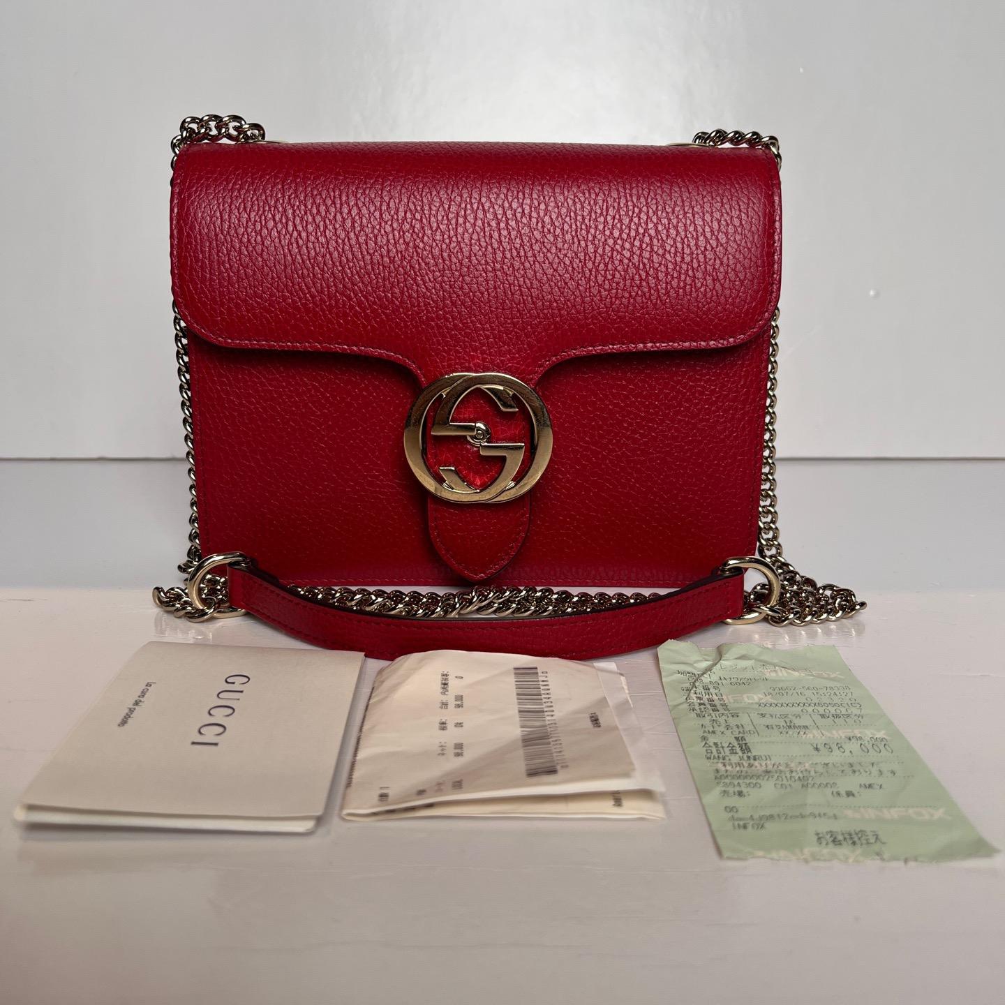 Pre-owned GUCCI Interlocking G Accordion Bag